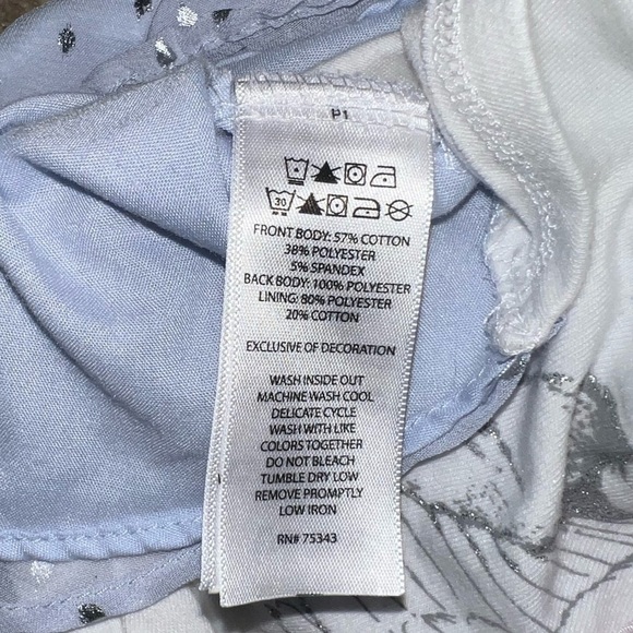 3/$25 🍄 Dylan & Abby Baby Girl Swan Princess Ruffled Shirt Size 0-3 Months - Picture 10 of 11